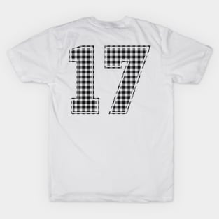 Plaid Number - 17 - Dark T-Shirt